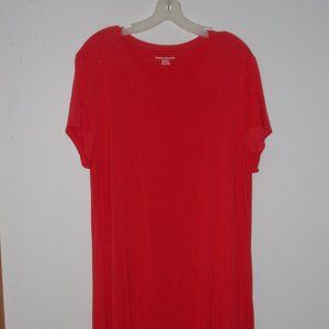 NWOT Essentials red beach coverup/casual dress